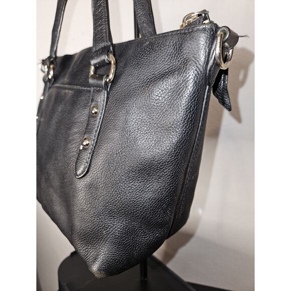 Kate Spade New york Pebbled Leather bag Crossbody & Double Handles Black - Picture 9 of 16